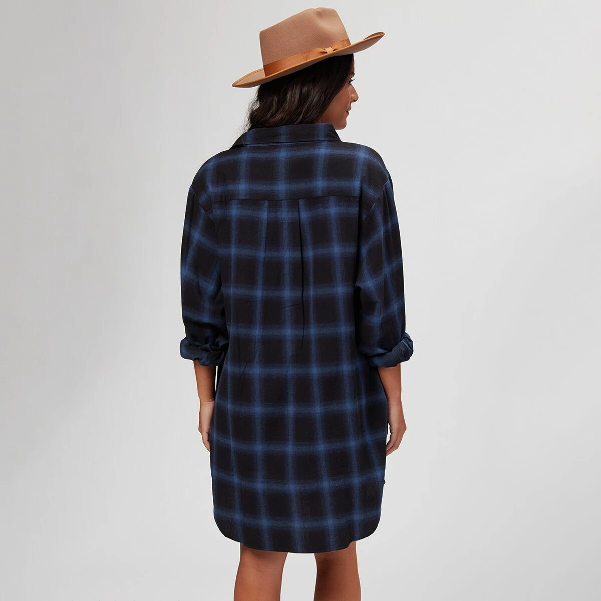 Basin and Range Women's Dresses Plaid Flannel Shirt Dress Women's 6 Basin and Range Women's Dresses Plaid Flannel Shirt Dress Women's - Image 6