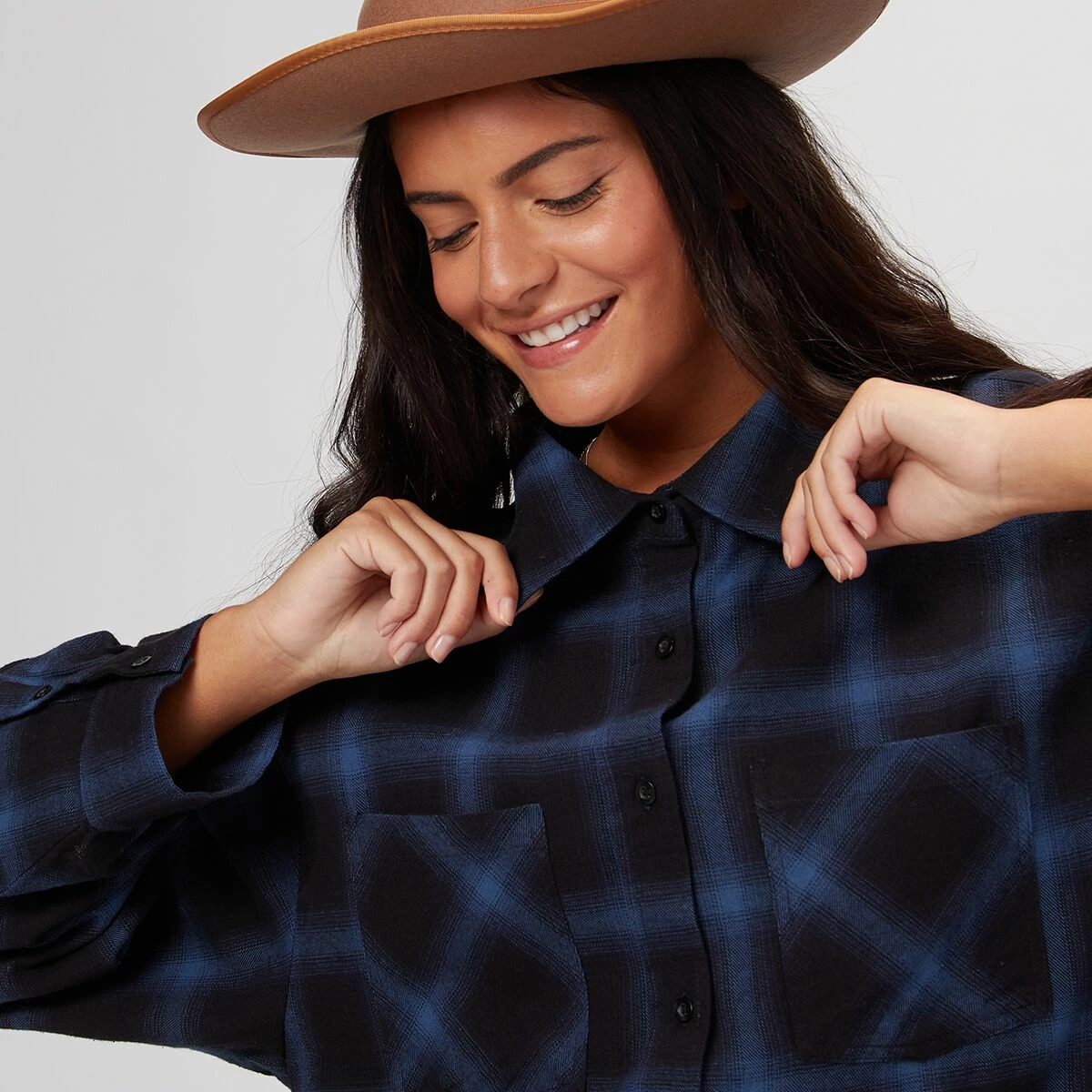 Basin and Range Women's Dresses Plaid Flannel Shirt Dress Women's 3 Basin and Range Women's Dresses Plaid Flannel Shirt Dress Women's - Image 3