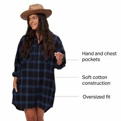 Basin and Range Women's Dresses Plaid Flannel Shirt Dress Women's 10 Basin and Range Women's Dresses Plaid Flannel Shirt Dress Women's -Stoichikecamp Outlet Shop BLUBLAPLA D9