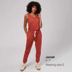 Basin and Range Women's Jumpsuits Jersey Jumpsuit Women's -Stoichikecamp Outlet Shop CAR D4 1