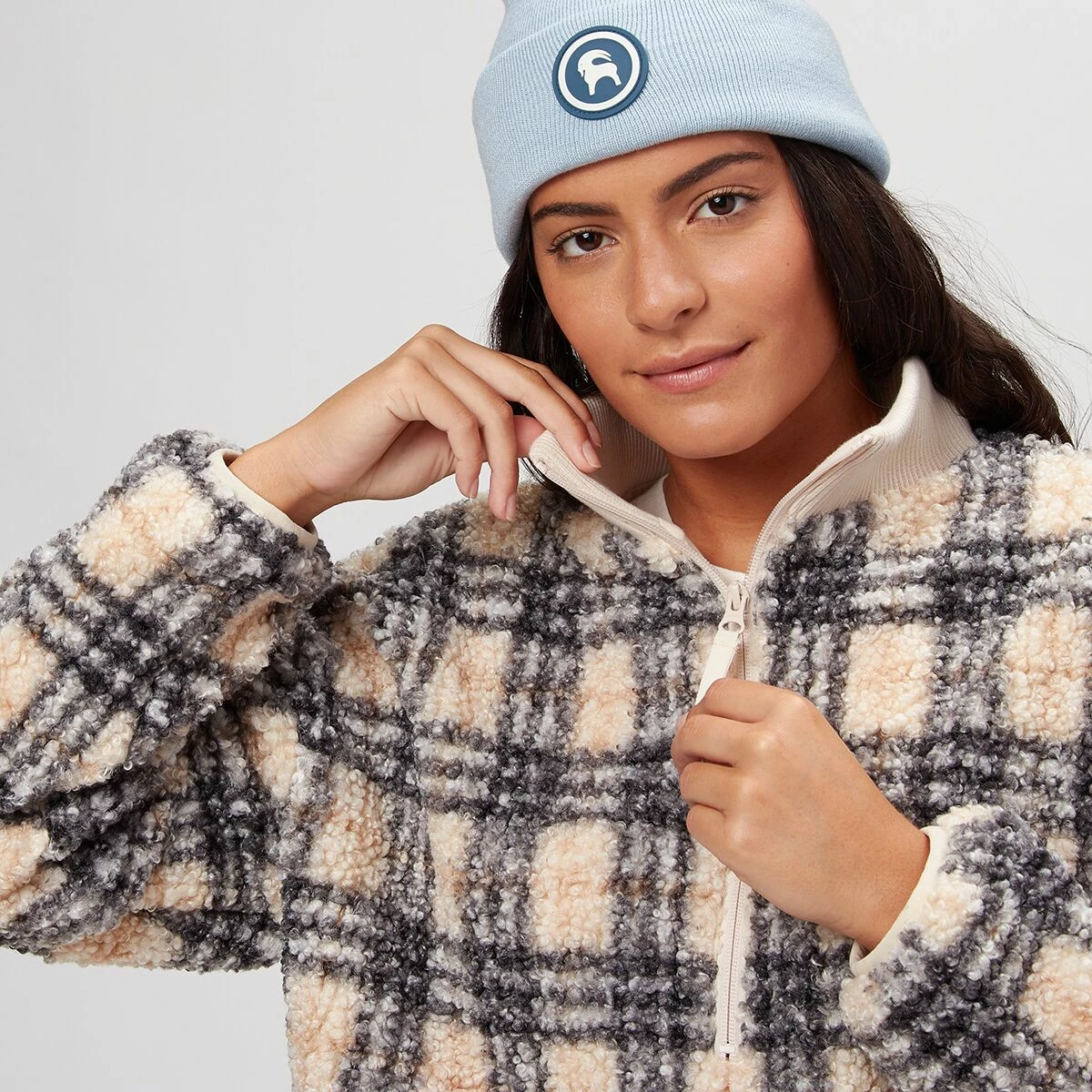 Basin and Range Women's Fleece Jackets Sherpa Pullover Jacket Women's 3 Basin and Range Women's Fleece Jackets Sherpa Pullover Jacket Women's - Image 3