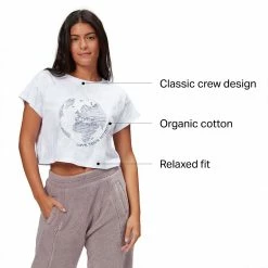Basin and Range Women's Short-Sleeve Tops Short Sleeve Crewneck Boxy Graphic T Shirt Women's -Stoichikecamp Outlet Shop DABLSNWH D4