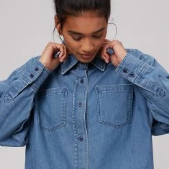 Basin and Range Women's Long-Sleeve Tops Denim Shirt Women's 10 Basin and Range Women's Long-Sleeve Tops Denim Shirt Women's -Stoichikecamp Outlet Shop DEINDAWA D2