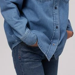 Basin and Range Women's Long-Sleeve Tops Denim Shirt Women's 9 Basin and Range Women's Long-Sleeve Tops Denim Shirt Women's -Stoichikecamp Outlet Shop DEINDAWA D3