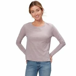 Basin and Range Women's Long-Sleeve Tops Long Sleeve Crewneck T Shirt Women's -Stoichikecamp Outlet Shop GULGRE 1