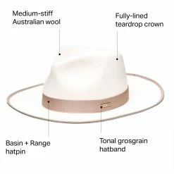 Basin and Range Women's Fedoras & Caps X Gigi Pip Monroe Rancher Hat Women's -Stoichikecamp Outlet Shop OFFWHI D15