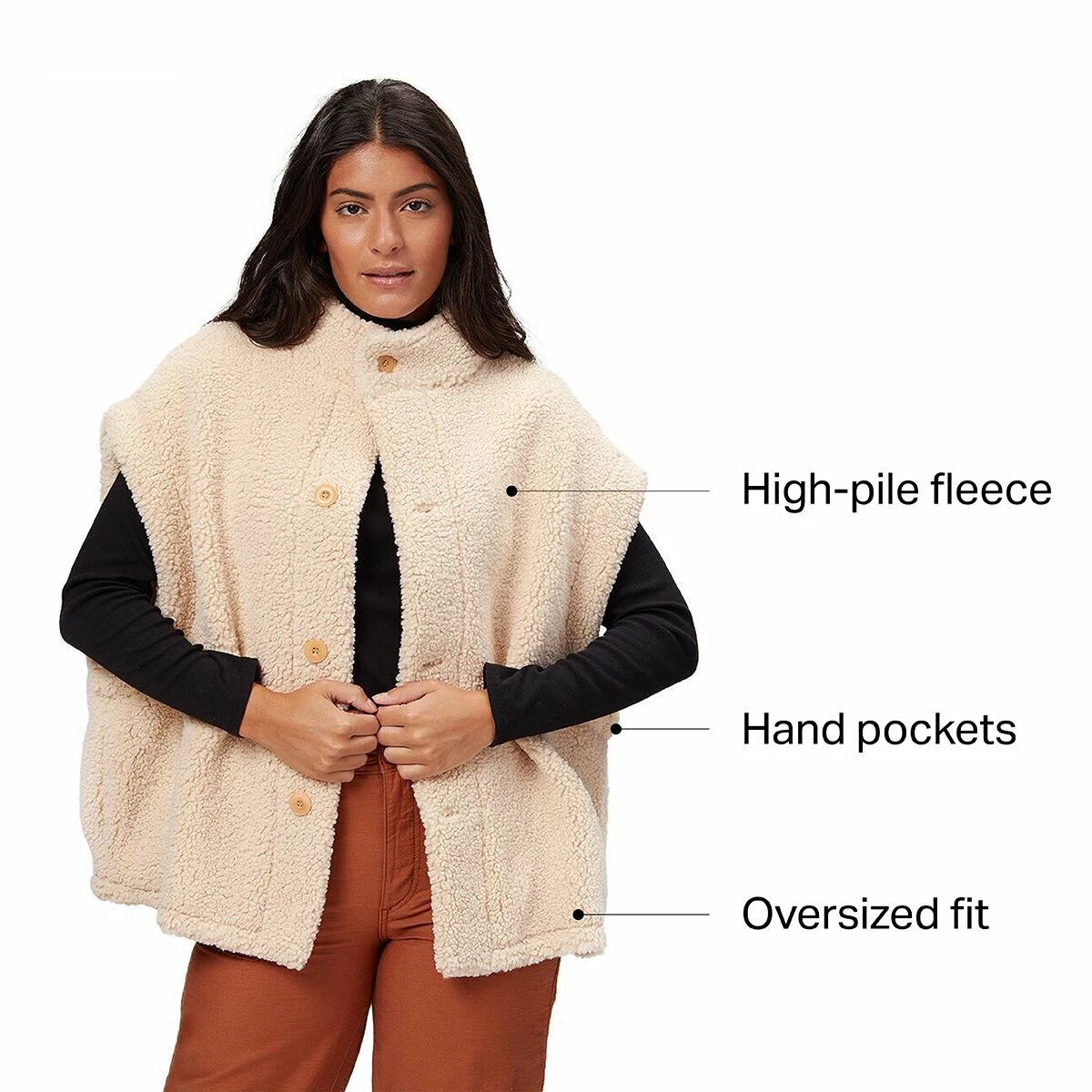 Basin and Range Women's Vests Sherpa Vest Women's 5 Basin and Range Women's Vests Sherpa Vest Women's - Image 5