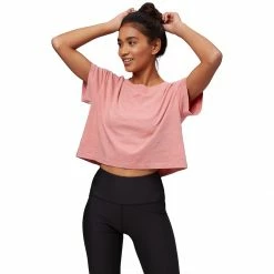 Basin and Range Women's Short-Sleeve Tops Short Sleeve Crewneck Boxy T Shirt Women's