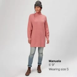 Basin and Range Women's Sweaters Waffle Mock Neck Sweater Women's -Stoichikecamp Outlet Shop ROS D4