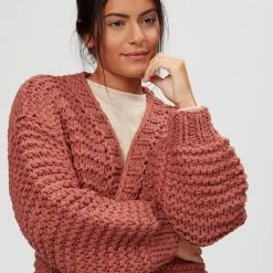 Basin and Range Women's Sweaters Chunky Cardigan Women's -Stoichikecamp Outlet Shop SIE D4