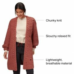 Basin and Range Women's Sweaters Chunky Cardigan Women's -Stoichikecamp Outlet Shop SIE D7