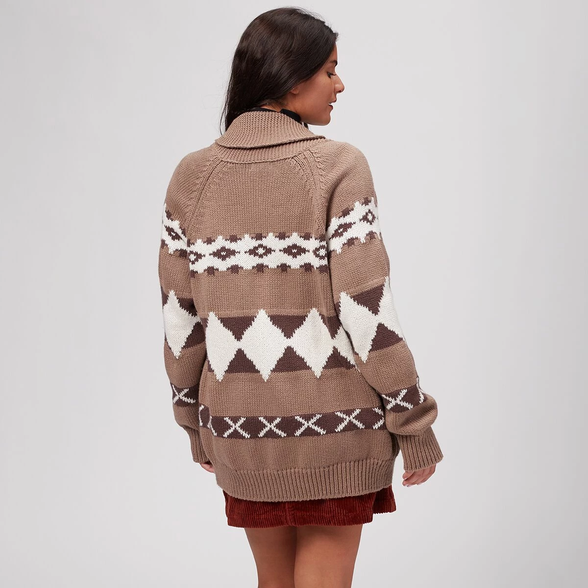 Basin and Range Women's Sweaters Intarsia Cardigan Women's 6 Basin and Range Women's Sweaters Intarsia Cardigan Women's - Image 6