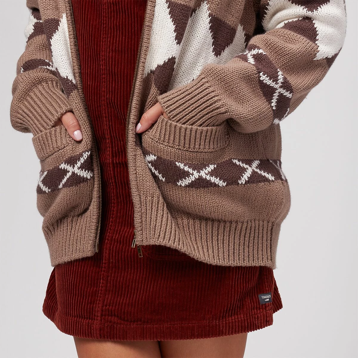 Basin and Range Women's Sweaters Intarsia Cardigan Women's 3 Basin and Range Women's Sweaters Intarsia Cardigan Women's - Image 3