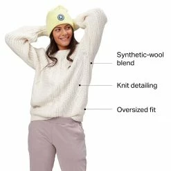 Basin and Range Women's Sweaters Fisherman's Sweater Women's -Stoichikecamp Outlet Shop WHIRAB D6